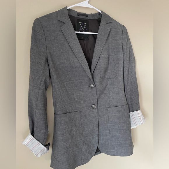 Aritzia Tulula Exeter Grey Blazer jacket size 2 NWOT NO WEAR - Picture 6 of 6